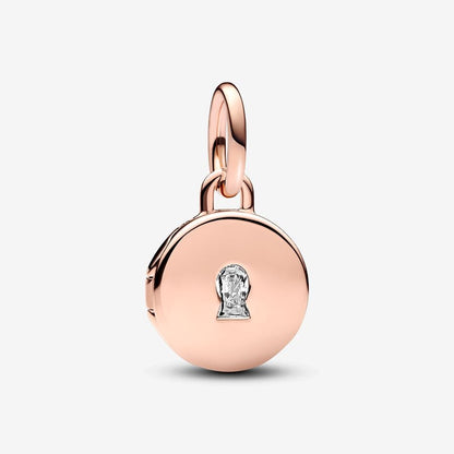 Charm Colgante Pandora Medalla Grabable que se abre