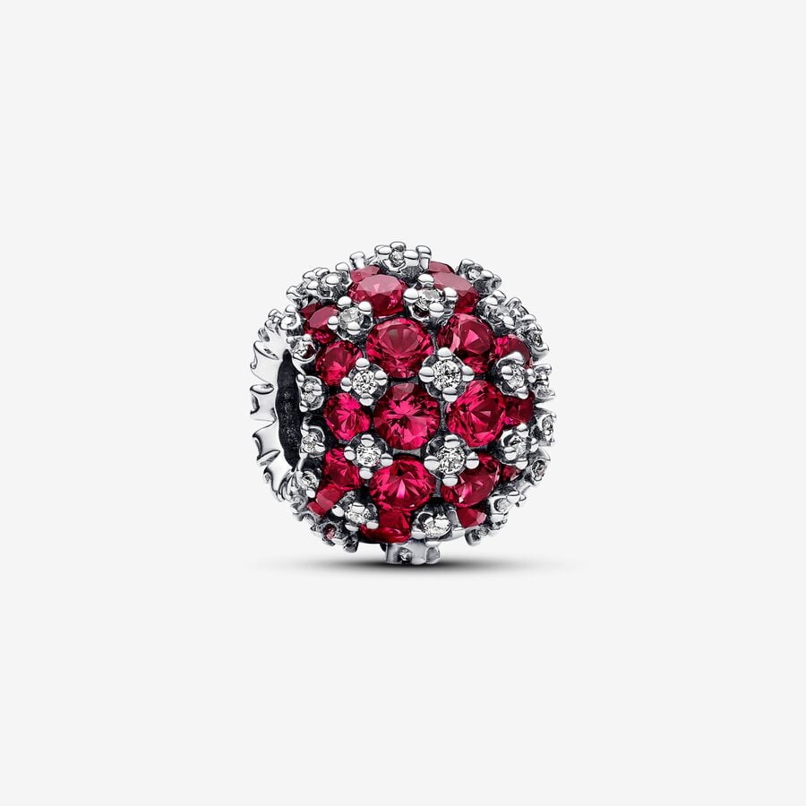 Charm Pandora Redondo Brillante en Pavé Rosa