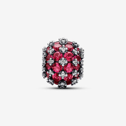 Charm Pandora Redondo Brillante en Pavé Rosa