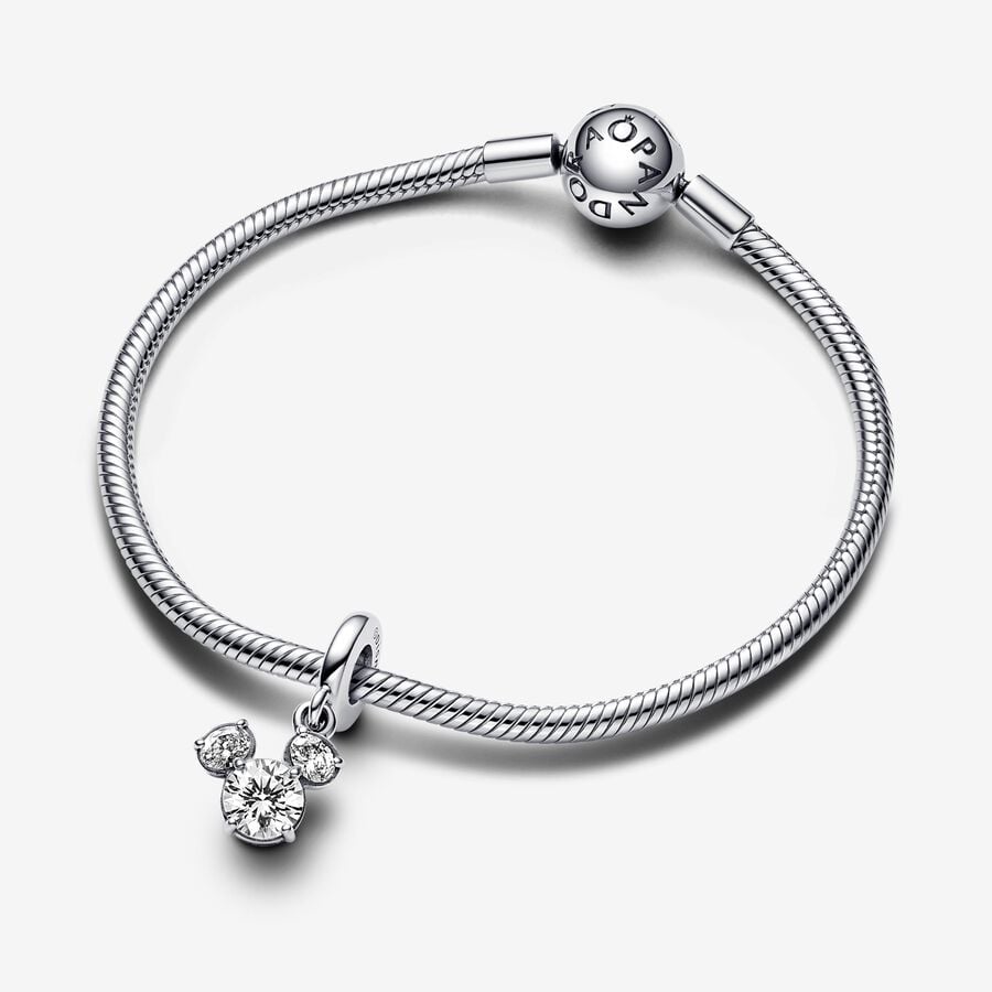 Charm Colgante Pandora Silueta Cabeza Brillante de Mickey Mouse