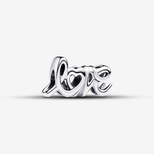 Charm Pandora Love Escrito a Mano