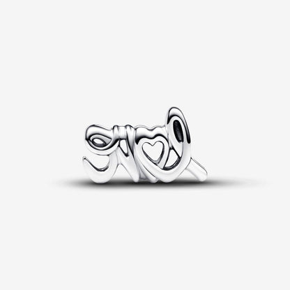 Charm Pandora Love Escrito a Mano