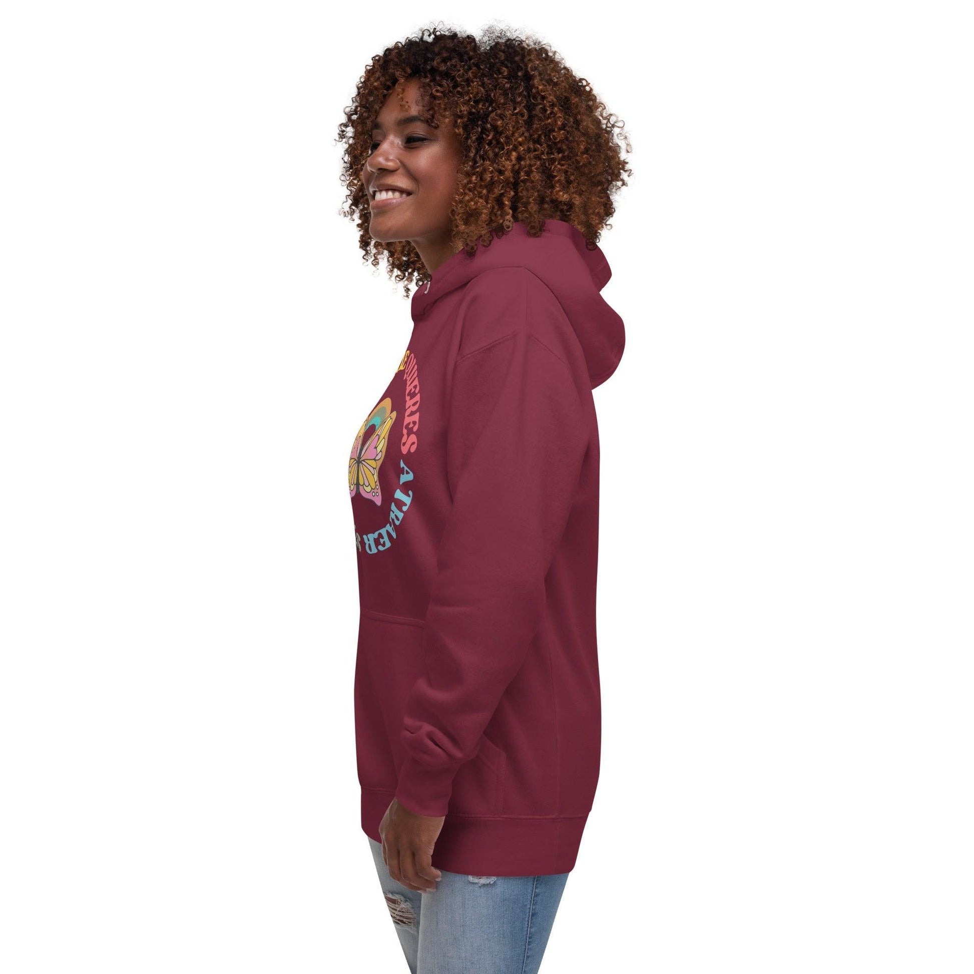 Sudadera con capucha "Mariposa Energíca" - TopShopperSpot