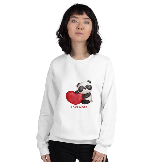 Sudadera sin capucha "Love Mode" - TopShopperSpot