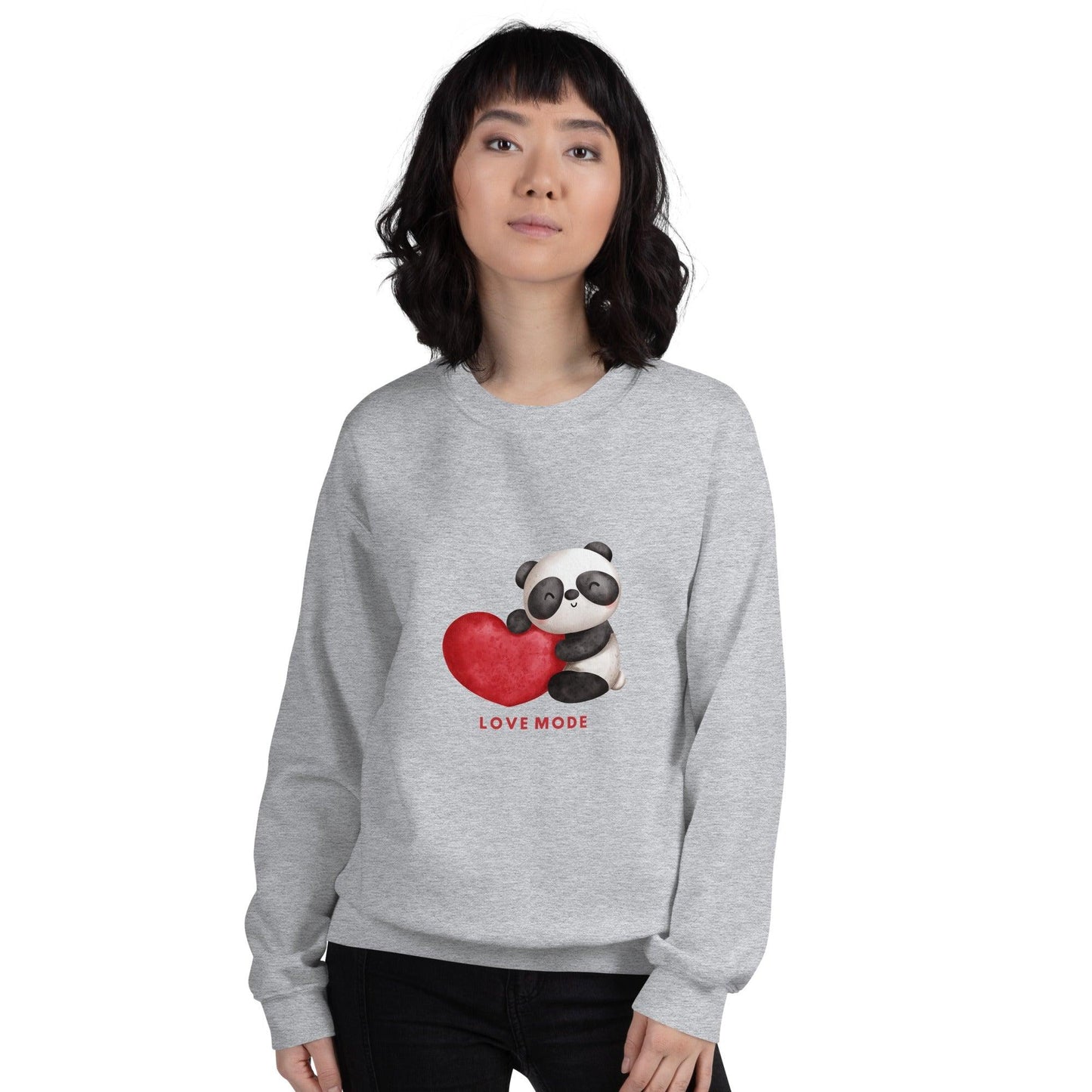 Sudadera sin capucha "Love Mode" - TopShopperSpot