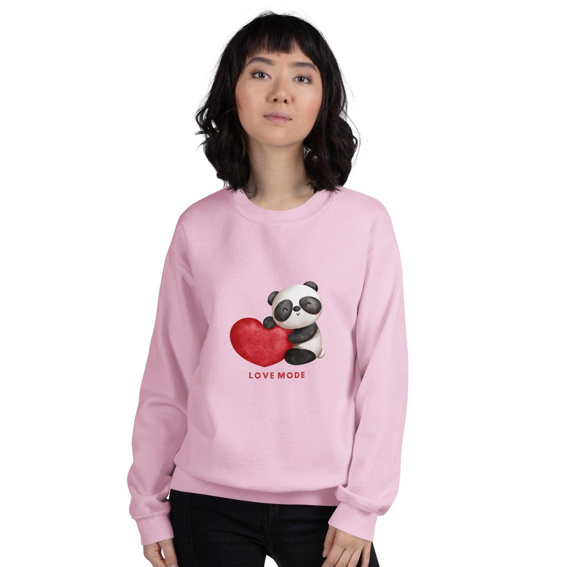 Sudadera sin capucha "Love Mode" - TopShopperSpot