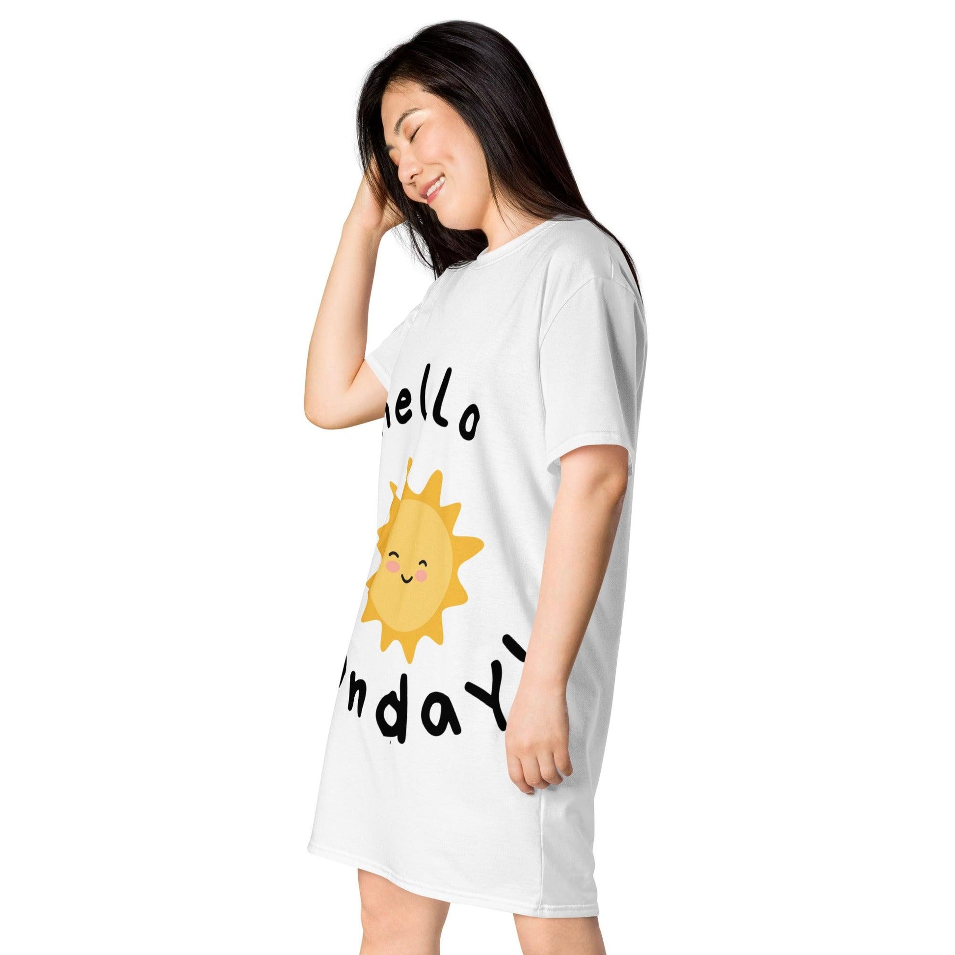 Vestido camiseta "Hello Monday" - TopShopperSpot