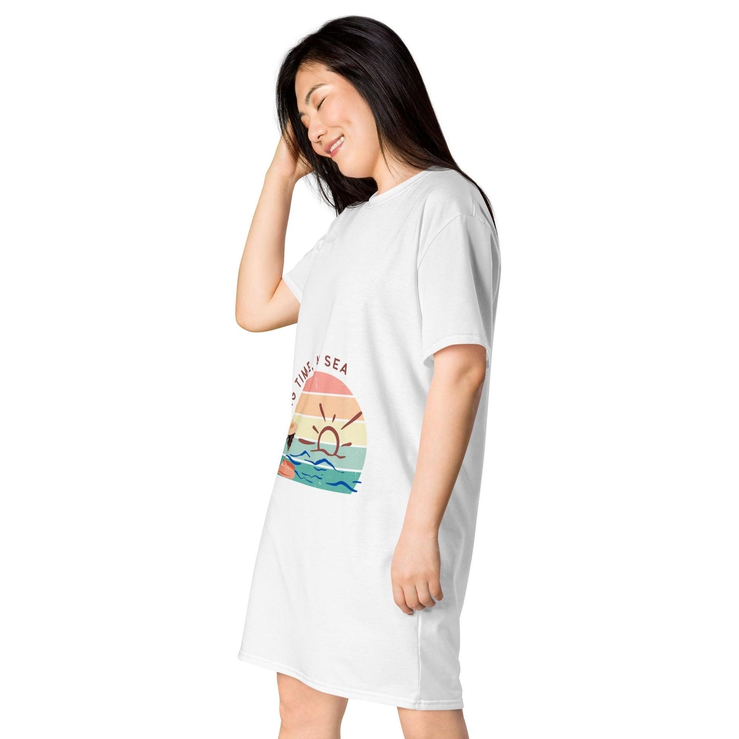 Vestido camiseta "Long Time, no sea" - TopShopperSpot