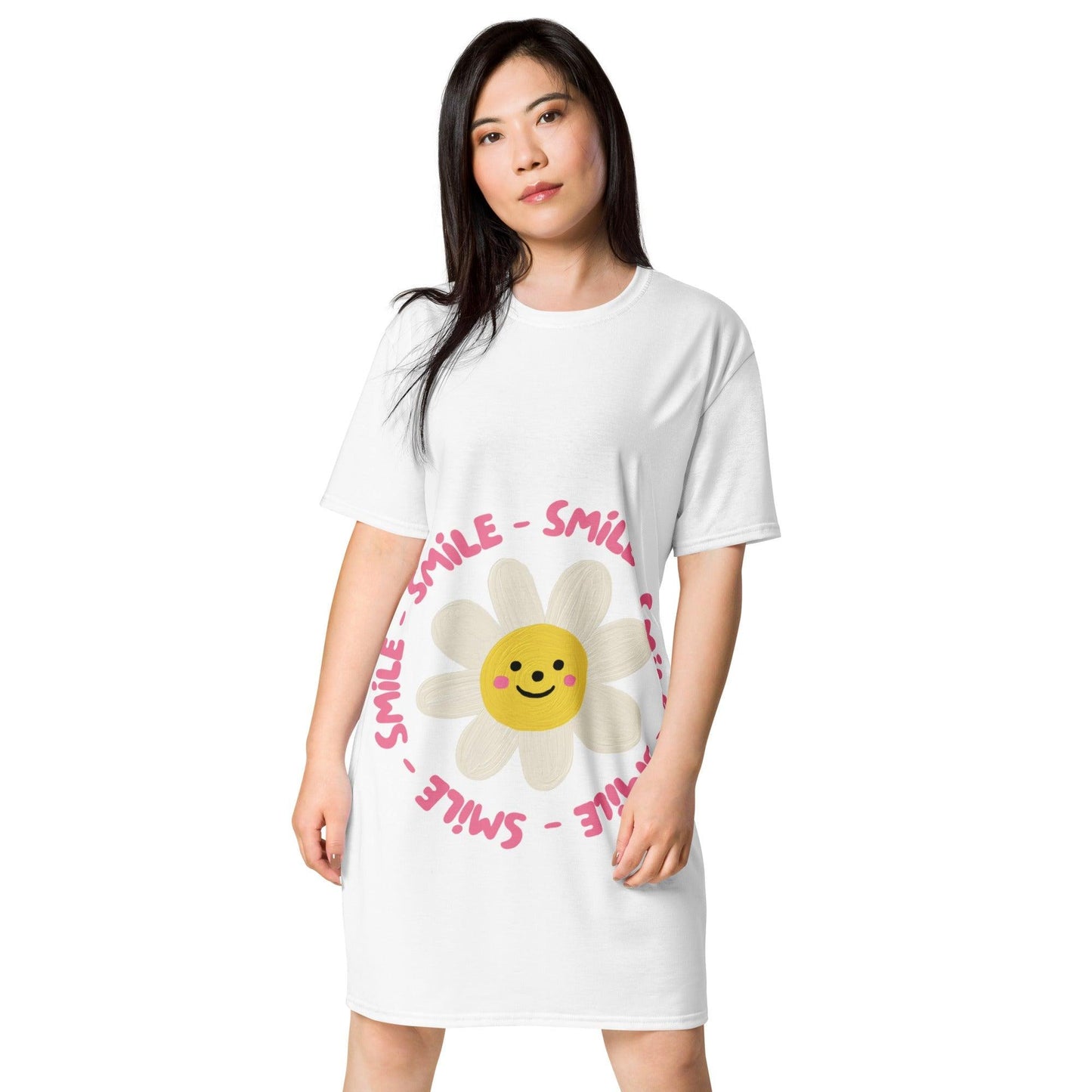 Vestido camiseta "Smile x5" - TopShopperSpot